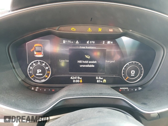 2018 Audi TT Roadster с VIN TRUT5CFV2J1003650, выставлен на аукционе Copart как лот 46679264 с пробегом 42 419 миль миль и . История ставок и продаж доступна на DreamBid. Изображение 9.