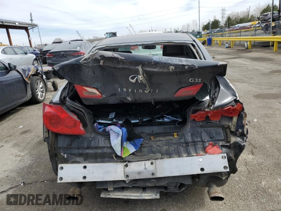 2007 Infiniti G35 Journey with VIN JNKBV61E77M716550, listed as a Copart auction lot 49495765 with 159,665 mi miles and Salvage Title. Bid and sale history available at DreamBid. Image 6.