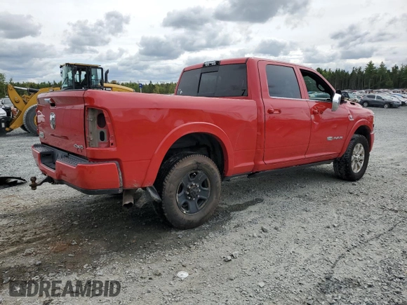 2020 Ram 2500 Laramie Longhorn with VIN 3C6UR5GL5LG226868, listed as a Copart auction lot 70624324 with 140,861 mi miles and Salvage title. Bid and sale history available at DreamBid. Image 3.