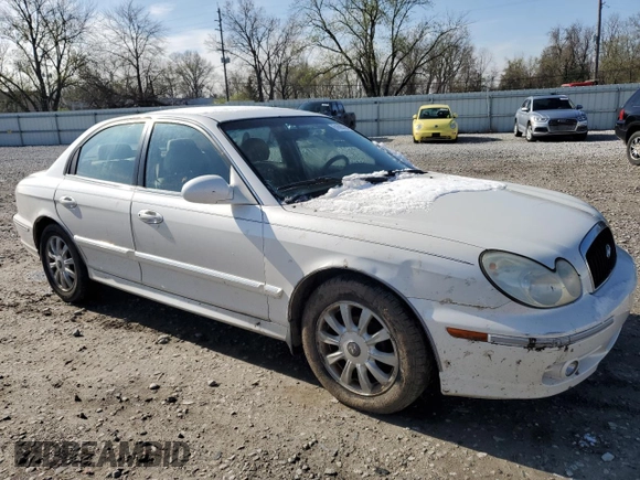 2003 Hyundai Sonata GLS with VIN KMHWF35H53A848507, listed as a Copart auction lot 51695225 with 106,863 mi miles and Salvage Title. Bid and sale history available at carsss.com. Image 4.