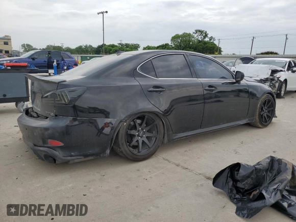 2007 Lexus IS 350 with VIN JTHBE262275015464, listed as a Copart auction lot 55032655 with 157,648 mi miles and Salvage Title. Bid and sale history available at DreamBid. Image 3.