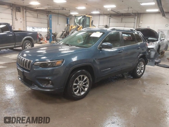 2020 Jeep Cherokee Latitude Plus with VIN 1C4PJMLB2LD523534, listed as a IAAI auction lot 41942131 with 66,676 mi miles and . Bid and sale history available at DreamBid. Image 2.
