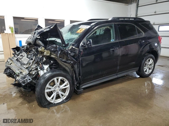 2016 Chevrolet Equinox LT with VIN 2GNFLFE35G6278683, listed as a Copart auction lot 53615755 with 0 mi miles and Salvage Title. Bid and sale history available at carsss.com. Image 1.