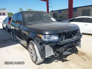 2016 Land Rover Range Rover with VIN SALGW3EF9GA277982, listed as a IAAI auction lot 41782847 with 81,277 mi miles and . Bid and sale history available at DreamBid. Image 1.