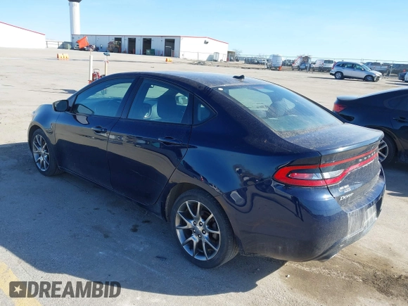 2015 Dodge Dart SXT with VIN 1C3CDFBB8FD300586, listed as a IAAI auction lot 41759747 with 161,380 mi miles. Bid and sale history available at carsss.com. Image 3.
