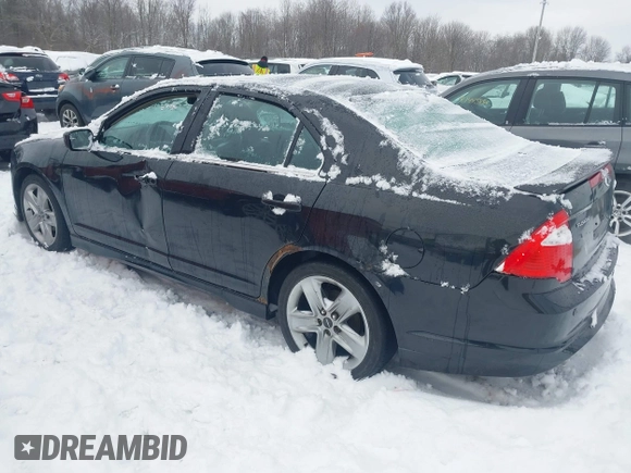 2012 Ford Fusion SPORT with VIN 3FAHP0DC1CR272540, listed as a IAAI auction lot 41454578 with 141,308 mi miles. Bid and sale history available at carsss.com. Image 3.