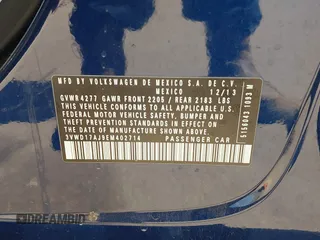 2014 Volkswagen Jetta SE z VIN 3VWD17AJ9EM402714, wystawiony jako IAAI lot #42088715 z przebiegiem 115 291 mil mil oraz . Historia ofert i sprzedaży dostępna na DreamBid. Obrazek 9.