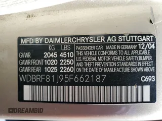 2005 Mercedes-Benz C 240 z VIN WDBRF81J95F662187, wystawiony jako Copart lot #48823485 z przebiegiem 145 076 mil mil oraz Szkoda całkowita • Salvage title. Historia ofert i sprzedaży dostępna na DreamBid. Obrazek 12.