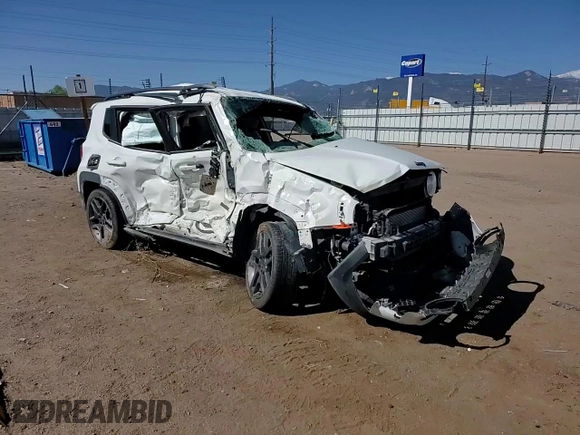 2021 Jeep Renegade 80th Anniversary with VIN ZACNJDBB3MPM38405, listed as a Copart auction lot 57066995 with Not provided miles and Salvage title. Bid and sale history available at DreamBid. Image 14.