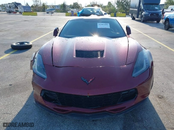 2017 Chevrolet Corvette Grand Sport 1LT with VIN 1G1YW2D76H5101460, listed as a IAAI auction lot 41987606 with 1 mi miles. Bid and sale history available at carsss.com. Image 6.