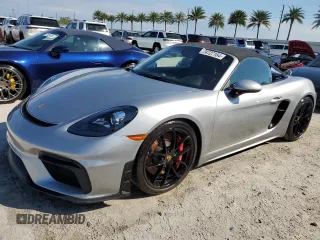 2021 Porsche Boxster Spyder с VIN WP0CC2A80MS240454, выставлен на аукционе Copart как лот 74727154 с пробегом 10 093 миль миль и На запчасти • Non repairable. История ставок и продаж доступна на DreamBid. Изображение 1.