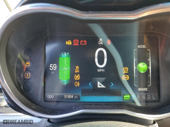2016 Chevrolet Spark EV LT with VIN KL8CK6S03GC649770, listed as a Copart auction lot 45546995 with 51804 miles and Non Repairable. Bid and sale history available at carsss.com. Image 9.