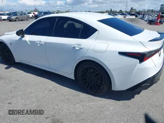 2024 Lexus IS with VIN JTHGZ1B29R5073519, listed as a IAAI auction lot 41777562 with 22,538 mi miles. Bid and sale history available at carsss.com. Image 3.