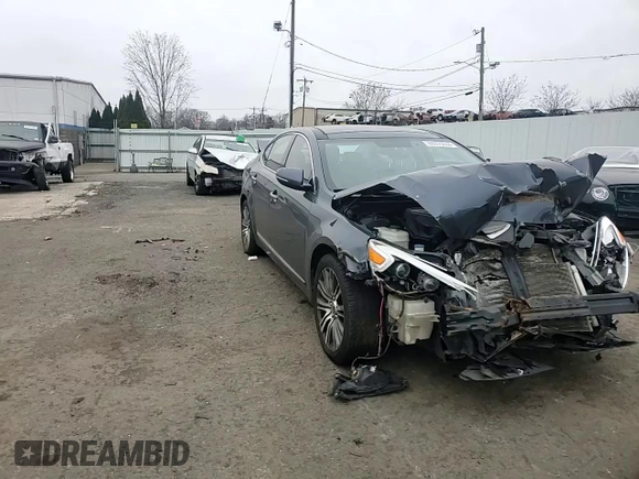 2014 Kia Cadenza Premium with VIN KNALN4D78E5124361, listed as a Copart auction lot 86970534 with 183,228 mi miles and Salvage Title. Bid and sale history available at carsss.com. Image 10.