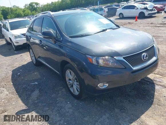 2010 Lexus RX 450h with VIN JTJBC1BA2A2003920, listed as a IAAI auction lot 42127344 with 147,015 mi miles and . Bid and sale history available at DreamBid. Image 1.