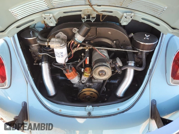 1972 Volkswagen Beetle with VIN 1122223091, listed as a Copart auction lot 81480204 with 84,951 mi miles and Salvage Title. Bid and sale history available at DreamBid. Image 12.