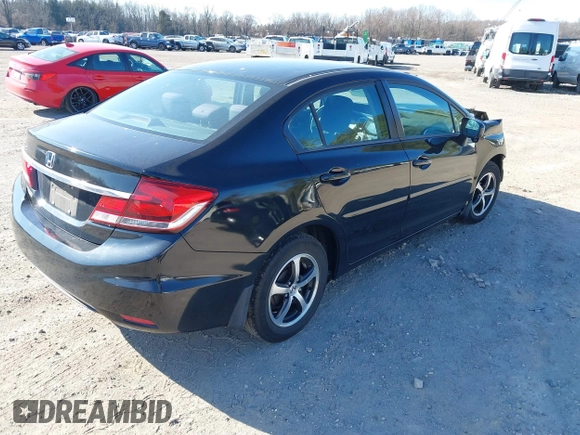 2015 Honda Civic Sedan SE with VIN 19XFB2F77FE217419, listed as a IAAI auction lot 41773049 with 150,891 mi miles. Bid and sale history available at carsss.com. Image 4.