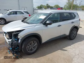 2025 Nissan Rogue S with VIN 5N1BT3AB4SC834268, listed as a IAAI auction lot 42273657 with 1,499 mi miles and . Bid and sale history available at DreamBid. Image 17.