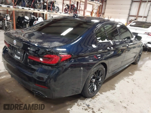 2022 BMW 5 Series 540i xDrive with VIN WBA73BJ06NWX68292, listed as a IAAI auction lot 41093254 with Not provided miles and . Bid and sale history available at DreamBid. Image 4.