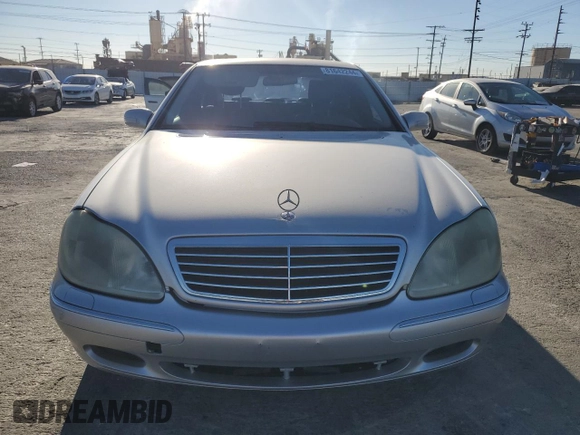 2001 Mercedes-Benz S-Class with VIN WDBNG70JX1A136245, listed as a Copart auction lot 81642244 with 158,417 mi miles and Salvage Title. Bid and sale history available at carsss.com. Image 5.