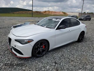 2018 Alfa Romeo Giulia Ti Sport with VIN ZARFAECN0J7597838, listed as a Copart auction lot 47893803 with 54,170 mi miles. Bid and sale history available at carsss.com. Image 1.
