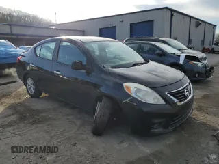 2012 Nissan Versa S with VIN 3N1CN7AP5CL938038, listed as a Copart auction lot 46330065 with 95,806 mi miles and Salvage Title. Bid and sale history available at carsss.com. Image 4.