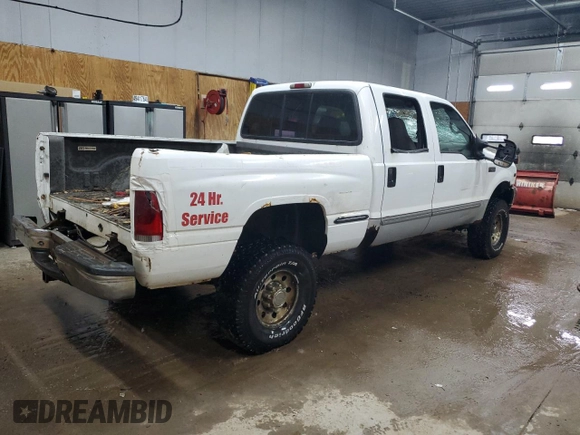 1999 Ford F-350 XL z VIN 1FTSW31S9XEE99015, wystawiony jako Copart lot #49417645 z przebiegiem 128 553 mil mil oraz Czysty tytuł • Clean title. Historia ofert i sprzedaży dostępna na DreamBid. Obrazek 3.