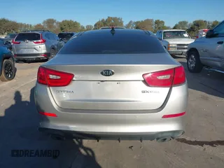 2015 Kia Optima SX Turbo with VIN 5XXGR4A65FG407334, listed as a IAAI auction lot 40743106 with 164,260 mi miles. Bid and sale history available at carsss.com. Image 16.
