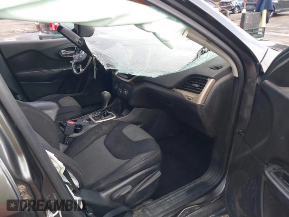 2017 Jeep Cherokee Sport with VIN 1C4PJLAB8HW527354, listed as a IAAI auction lot 41578066 with 124,339 mi miles. Bid and sale history available at carsss.com. Image 5.