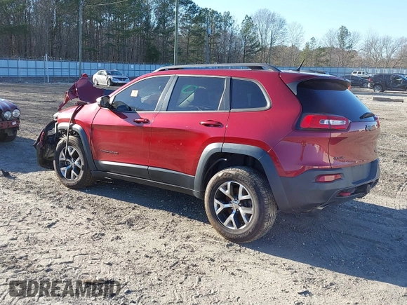 2014 Jeep Cherokee Trailhawk z VIN 1C4PJMBS8EW186277, wystawiony jako IAAI lot #41245653 z przebiegiem Nie podano mil oraz . Historia ofert i sprzedaży dostępna na DreamBid. Obrazek 3.
