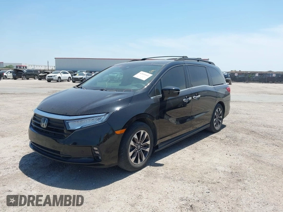 2022 Honda Odyssey EX-L z VIN 5FNRL6H75NB049044, wystawiony jako IAAI lot #42010441 z przebiegiem 29 824 mil mil oraz . Historia ofert i sprzedaży dostępna na DreamBid. Obrazek 2.
