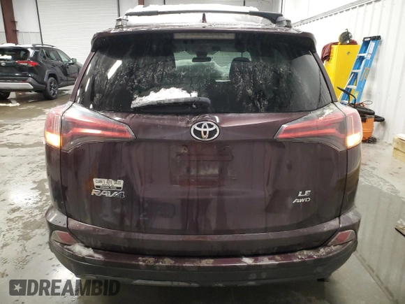 2017 Toyota RAV4 LE with VIN 2T3BFREV3HW539817, listed as a Copart auction lot 83482524 with 97,281 mi miles and Salvage Title. Bid and sale history available at carsss.com. Image 6.