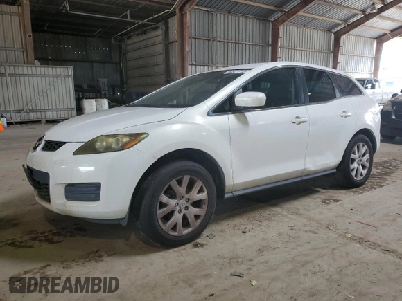 2007 Mazda CX-7 Sport with VIN JM3ER29L870161802, listed as a Copart auction lot 46785764 with 123,656 mi miles and Salvage Title. Bid and sale history available at carsss.com. Image 1.