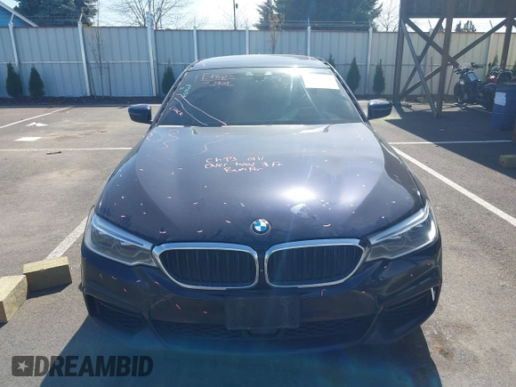 2018 BMW 5 Series 530e xDrive with VIN WBAJB1C51JB374308, listed as a IAAI auction lot 41965038 with 122,791 mi miles and . Bid and sale history available at carsss.com. Image 13.