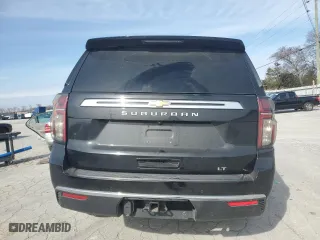 2022 Chevrolet Suburban LT with VIN 1GNSKCKD8NR242551, listed as a Copart auction lot 45943075 with 0 mi miles and Salvage Title. Bid and sale history available at carsss.com. Image 6.