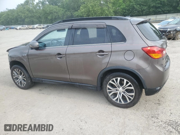 2016 Mitsubishi Outlander SEL z VIN JA4AR4AW5GZ052292, wystawiony jako Copart lot #60345175 z przebiegiem 62 762 mil mil oraz Szkoda całkowita • Salvage title. Historia ofert i sprzedaży dostępna na DreamBid. Obrazek 2.