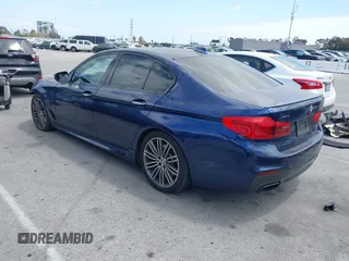 2018 BMW 5 Series M550i xDrive with VIN WBAJB9C59JB049436, listed as a IAAI auction lot 42126762 with 126,684 mi miles and . Bid and sale history available at DreamBid. Image 3.