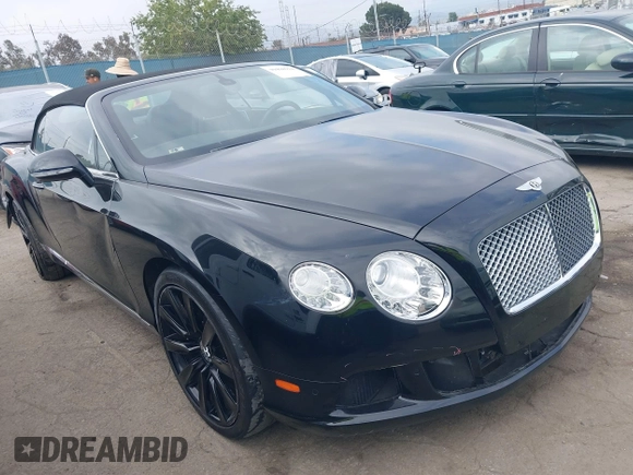 2013 Bentley Continental GT with VIN SCBGR3ZAXDC080271, listed as a IAAI auction lot 39498924 with 39,873 mi miles and . Bid and sale history available at DreamBid. Image 1.