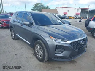 2020 Hyundai Santa Fe SE w/SULEV with VIN 5NMS23AD7LH157700, listed as a IAAI auction lot 41845026 with 102,347 mi miles. Bid and sale history available at carsss.com. Image 1.