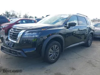 2024 Nissan Pathfinder SV with VIN 5N1DR3BB3RC280706, listed as a IAAI auction lot 41496141 with 8,003 mi miles. Bid and sale history available at carsss.com. Image 2.