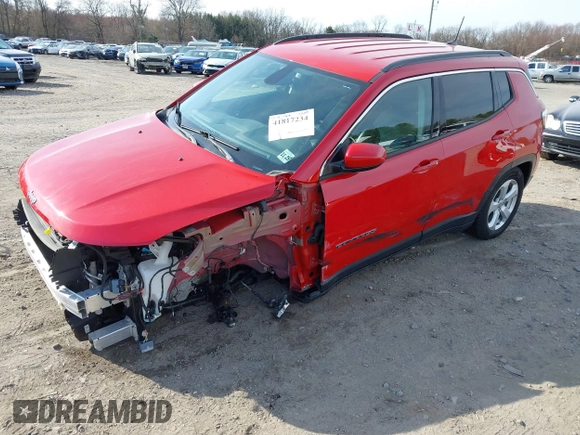 2021 Jeep Compass Latitude with VIN 3C4NJDBB4MT534538, listed as a IAAI auction lot 41817234 with 35,107 mi miles and . Bid and sale history available at DreamBid. Image 21.