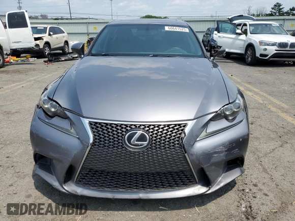 2015 Lexus IS 250 with VIN JTHCF1D21F5020586, listed as a Copart auction lot 60641525 with 156,302 mi miles and Salvage title. Bid and sale history available at DreamBid. Image 5.