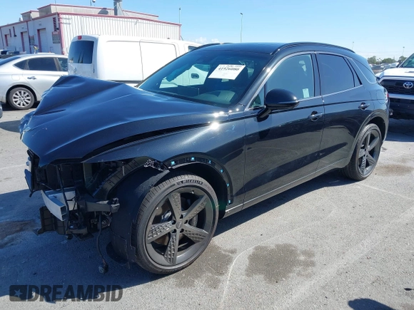 2025 Genesis GV70 2.5T with VIN KMUMADTB8SU180047, listed as a IAAI auction lot 41926080 with 221 mi miles and . Bid and sale history available at DreamBid. Image 2.