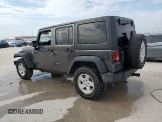 2018 Jeep Wrangler JK Unlimited Sport S with VIN 1C4BJWDG9JL835451, listed as a Copart auction lot 75324614 with 0 mi miles and Non Repairable. Bid and sale history available at carsss.com. Image 2.