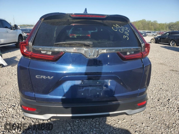 2020 Honda CR-V EX with VIN 5J6RW1H55LL006238, listed as a Copart auction lot 51813655 with 18,259 mi miles and Salvage Title. Bid and sale history available at carsss.com. Image 6.