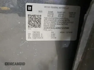 2021 GMC Acadia SLT z VIN 1GKKNUL42MZ102986, wystawiony jako Copart lot #87389364 z przebiegiem 49 925 mil mil oraz Szkoda całkowita • Salvage title. Historia ofert i sprzedaży dostępna na DreamBid. Obrazek 13.