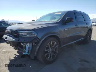 2024 Dodge Durango R/T Plus с VIN 1C4SDJCT6RC199186, выставлен на аукционе Copart как лот 56595055 с пробегом 33 973 миль миль и Списание • Salvage title. История ставок и продаж доступна на DreamBid. Изображение 1.