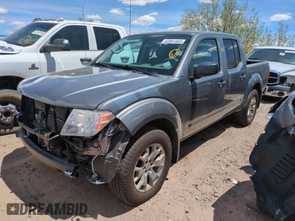 2020 Nissan Frontier SV with VIN 1N6ED0EB2LN717332, listed as a Copart auction lot 52991555 with 44,887 mi miles and Salvage title. Bid and sale history available at DreamBid. Image 1.