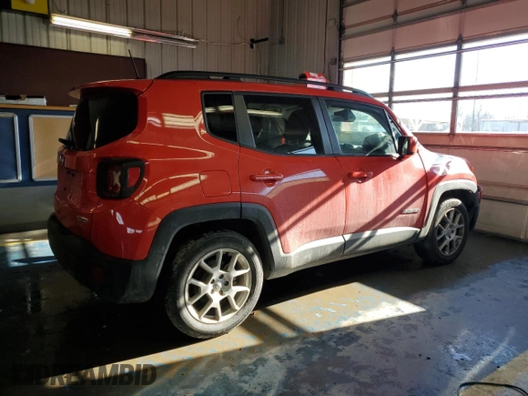 2020 Jeep Renegade Altitude with VIN ZACNJABB3LPL91504, listed as a Copart auction lot 88842015 with 66,513 mi miles and Salvage title. Bid and sale history available at DreamBid. Image 3.