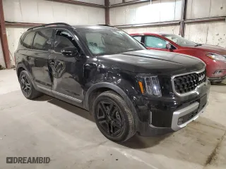 2023 Kia Telluride SX Prestige X-Line with VIN 5XYP5DGCXPG380590, listed as a Copart auction lot 43816055 with 34,014 mi miles and Salvage Title. Bid and sale history available at carsss.com. Image 4.